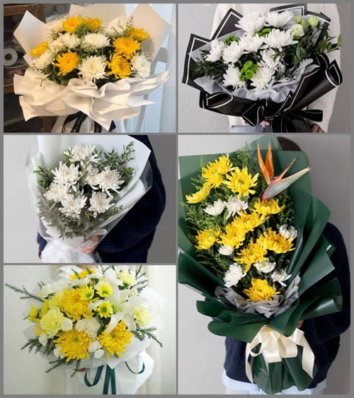 福建福州长乐市梅花镇梅北村白事花束代送